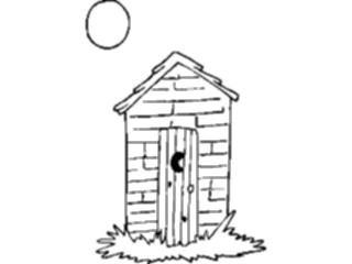 Sticker Custom Preview Image #096089 Outdoor Recreation Camping Outhouse