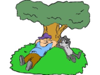 Sticker Custom Preview Image #096101 Outdoor Recreation Camping Relaxing Under Tree