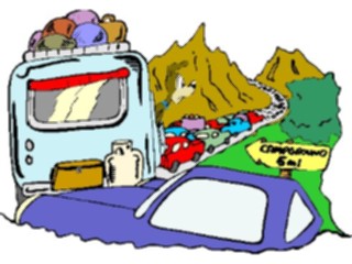 Sticker Custom Preview Image #096102 Outdoor Recreation Camping Roadto Campground