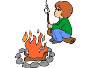 Sticker Custom Preview Image #096109 Outdoor Recreation Camping Roasting Marshmallows5