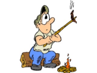 Sticker Custom Preview Image #096183 Outdoor Recreation Camping Weenie Roasting Burnt