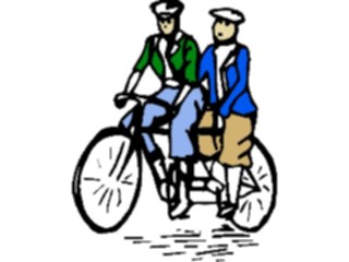 Sticker Custom Preview Image #096236 Outdoor Recreation Cycling Bicycle Tandem2