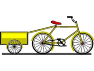 Sticker Custom Preview Image #096240 Outdoor Recreation Cycling Bicyclewith Trailer