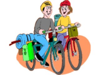 Sticker Custom Preview Image #096305 Outdoor Recreation Cycling Cycling Couple2