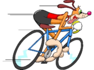Sticker Custom Preview Image #096307 Outdoor Recreation Cycling Cycling Dog