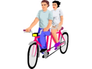 Sticker Custom Preview Image #096314 Outdoor Recreation Cycling Cycling Tandem2