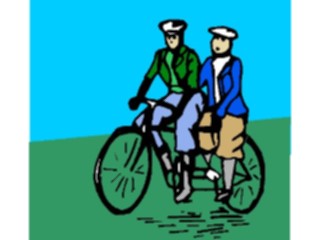 Sticker Custom Preview Image #096315 Outdoor Recreation Cycling Cycling Tandem3
