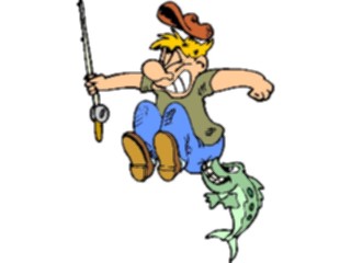 Sticker Custom Preview Image #096376 Outdoor Recreation Fishing Fish Biting Back