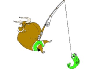 Sticker Custom Preview Image #096523 Outdoor Recreation Fishing Fishing Bull3