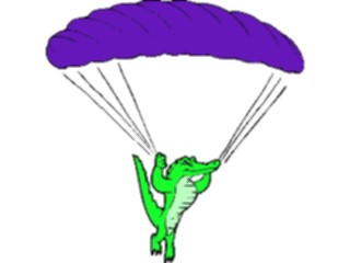 Sticker Custom Preview Image #096866 Outdoor Recreation General Sky Diving Alligator