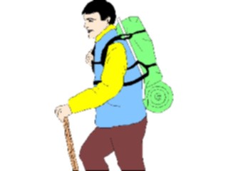 Sticker Custom Preview Image #096937 Outdoor Recreation Hiking Climbing Hiker01