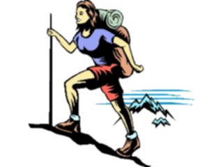 Sticker Custom Preview Image #096945 Outdoor Recreation Hiking Climbing Hiker09