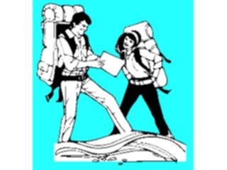 Sticker Custom Preview Image #096973 Outdoor Recreation Hiking Climbing Hiking Couple