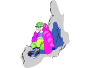 Sticker Custom Preview Image #096983 Outdoor Recreation Hiking Climbing Mountain Climber Resting1