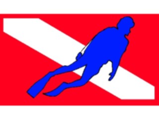 Sticker Custom Preview Image #097161 Outdoor Recreation Scuba Flag Diver Down3