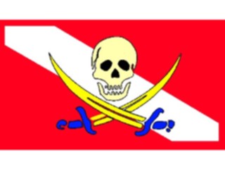 Sticker Custom Preview Image #097163 Outdoor Recreation Scuba Flag Pirate1