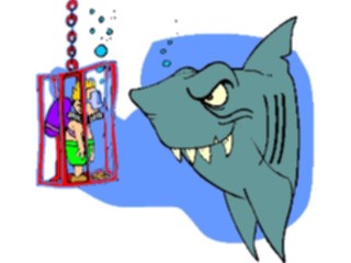 Sticker Custom Preview Image #097278 Outdoor Recreation Scuba Scuba Diver Shark3