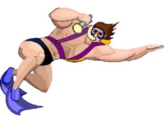 Sticker Custom Preview Image #097284 Outdoor Recreation Scuba Scuba Diverwith Light2