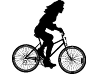 Sticker Custom Preview Image #097324 Outdoor Recreation Silhouettes Cycling1