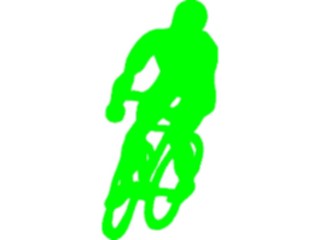 Sticker Custom Preview Image #097325 Outdoor Recreation Silhouettes Cycling2