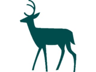 Sticker Custom Preview Image #097327 Outdoor Recreation Silhouettes Deer Crossing