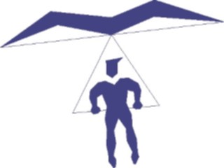 Sticker Custom Preview Image #097338 Outdoor Recreation Silhouettes Hang Gliding1