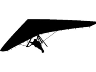 Sticker Custom Preview Image #097339 Outdoor Recreation Silhouettes Hang Gliding2