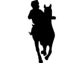 Sticker Custom Preview Image #097347 Outdoor Recreation Silhouettes Horseback Riding3