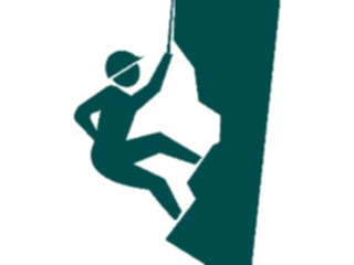 Sticker Custom Preview Image #097364 Outdoor Recreation Silhouettes Rock Climbing