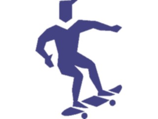 Sticker Custom Preview Image #097378 Outdoor Recreation Silhouettes Skateboarding1