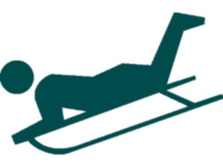 Sticker Custom Preview Image #097380 Outdoor Recreation Silhouettes Sled Area