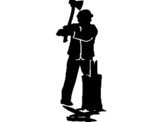 Sticker Custom Preview Image #097399 Outdoor Recreation Silhouettes Wood Chopping