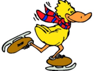 Sticker Custom Preview Image #097419 Outdoor Recreation Skating Ice Skating Duck