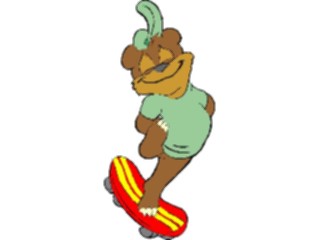 Sticker Custom Preview Image #097602 Outdoor Recreation Skating Skateboarding Bear1