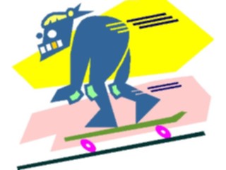 Sticker Custom Preview Image #097605 Outdoor Recreation Skating Skateboarding Offbeat