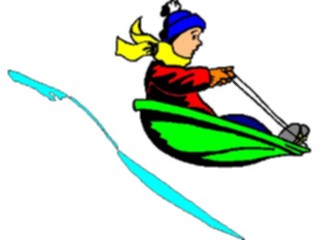 Sticker Custom Preview Image #097613 Outdoor Recreation Winter Activities Sledding