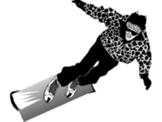 Sticker Custom Preview Image #097616 Outdoor Recreation Winter Activities Snowboarder02