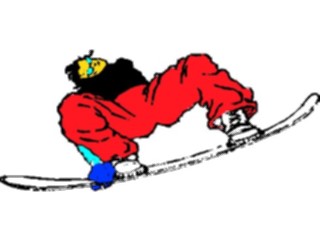 Sticker Custom Preview Image #097617 Outdoor Recreation Winter Activities Snowboarder03