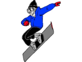 Sticker Custom Preview Image #097621 Outdoor Recreation Winter Activities Snowboarder07