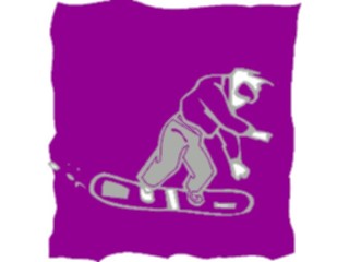 Sticker Custom Preview Image #097622 Outdoor Recreation Winter Activities Snowboarder08