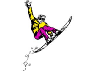 Sticker Custom Preview Image #097623 Outdoor Recreation Winter Activities Snowboarder09