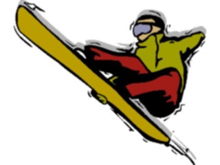 Sticker Custom Preview Image #097630 Outdoor Recreation Winter Activities Snowboarder16