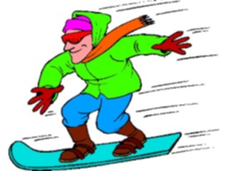 Sticker Custom Preview Image #097641 Outdoor Recreation Winter Activities Snowboarder27