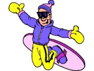 Sticker Custom Preview Image #097644 Outdoor Recreation Winter Activities Snowboarder30