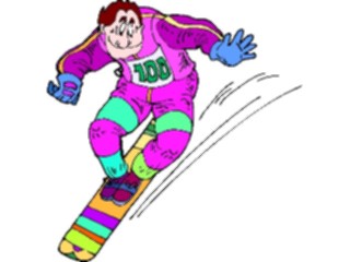 Sticker Custom Preview Image #097645 Outdoor Recreation Winter Activities Snowboarder31