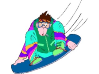 Sticker Custom Preview Image #097646 Outdoor Recreation Winter Activities Snowboarder32