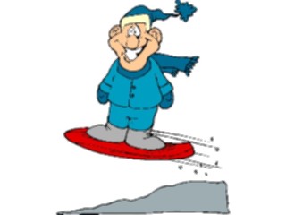 Sticker Custom Preview Image #097647 Outdoor Recreation Winter Activities Snowboarder33