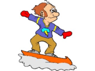 Sticker Custom Preview Image #097652 Outdoor Recreation Winter Activities Snowboarder38