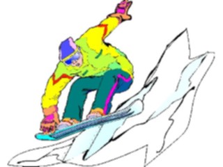 Sticker Custom Preview Image #097653 Outdoor Recreation Winter Activities Snowboarder39