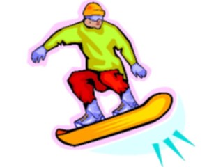 Sticker Custom Preview Image #097654 Outdoor Recreation Winter Activities Snowboarder40